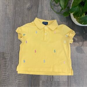 Polo Ralph Lauren Yellow Easter Shirt Girls Size 6